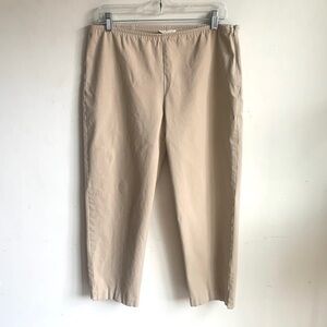 Eileen Fisher Tan Capri Length Pants Sz PL